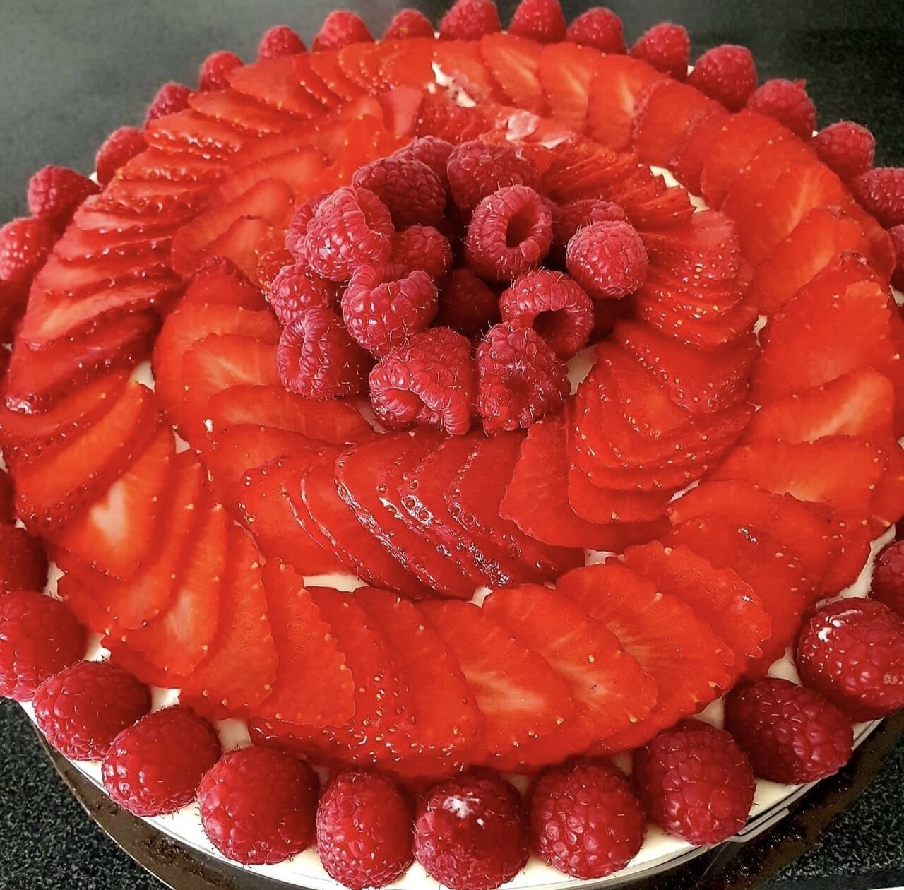 Privatisation:
Gâteau fraises et framboises

