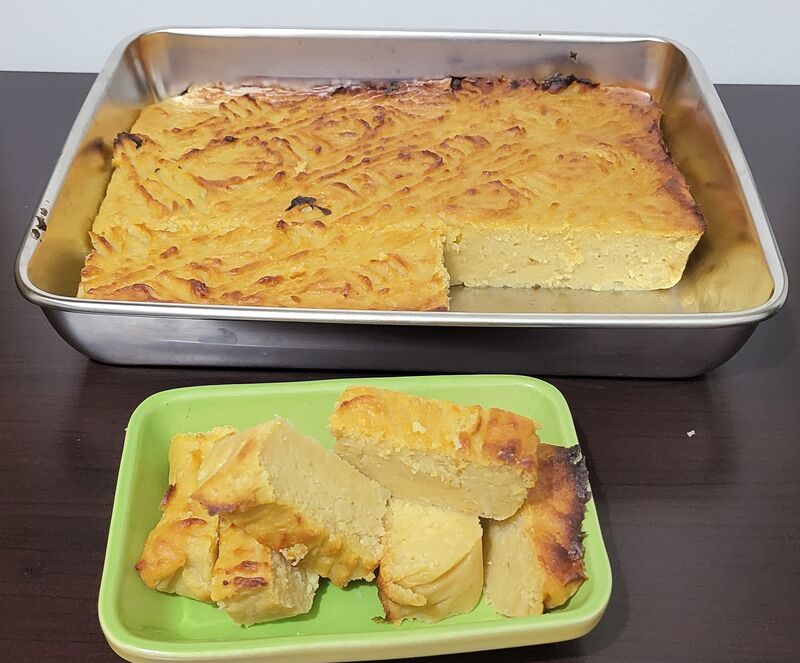 Gâteau patate douce blanche