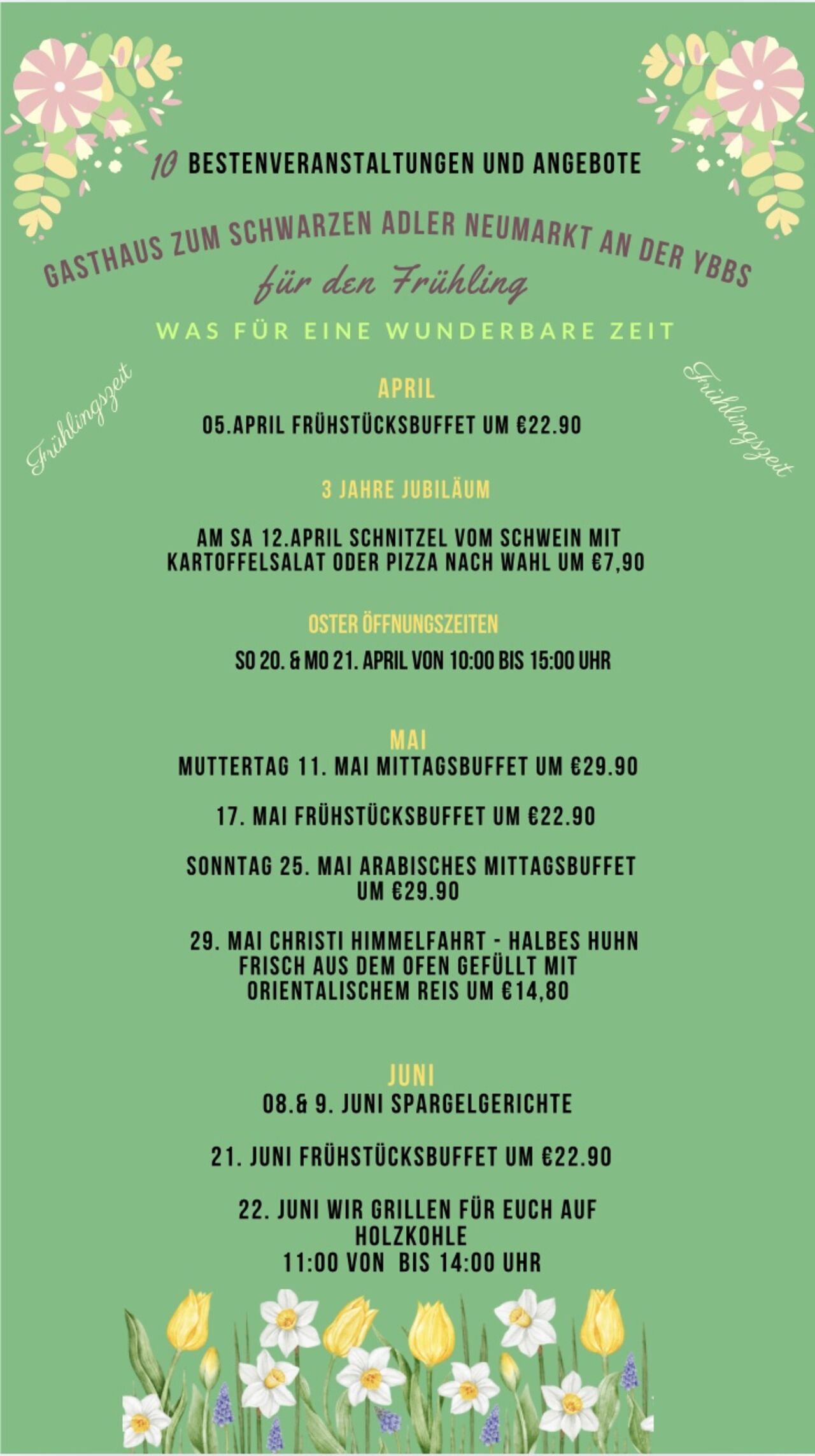Unsere aktuelle Veranstaltung und Angebote