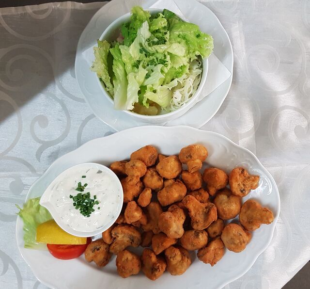 gebackene Champignon