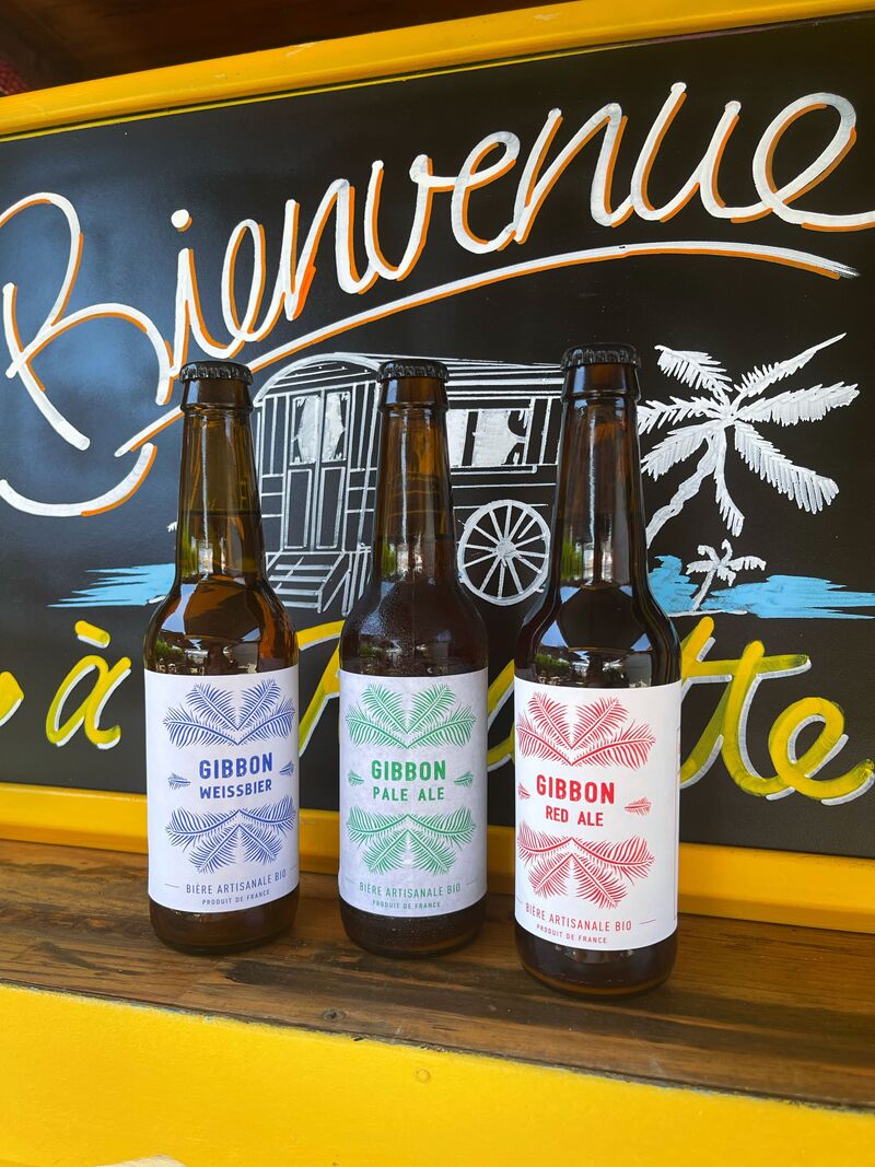 Retrouvez les bières artisanales bio Gibbon à La Roulotte
