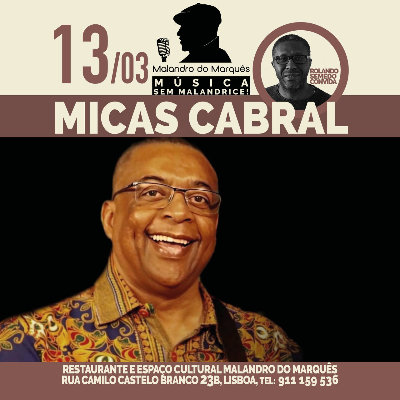 Micas Cabral no Malandro do Marquês