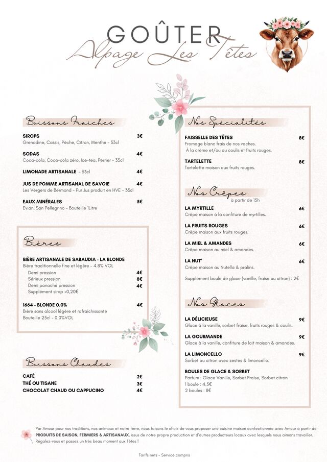 Gouter Alpage Les Tetes - Megeve