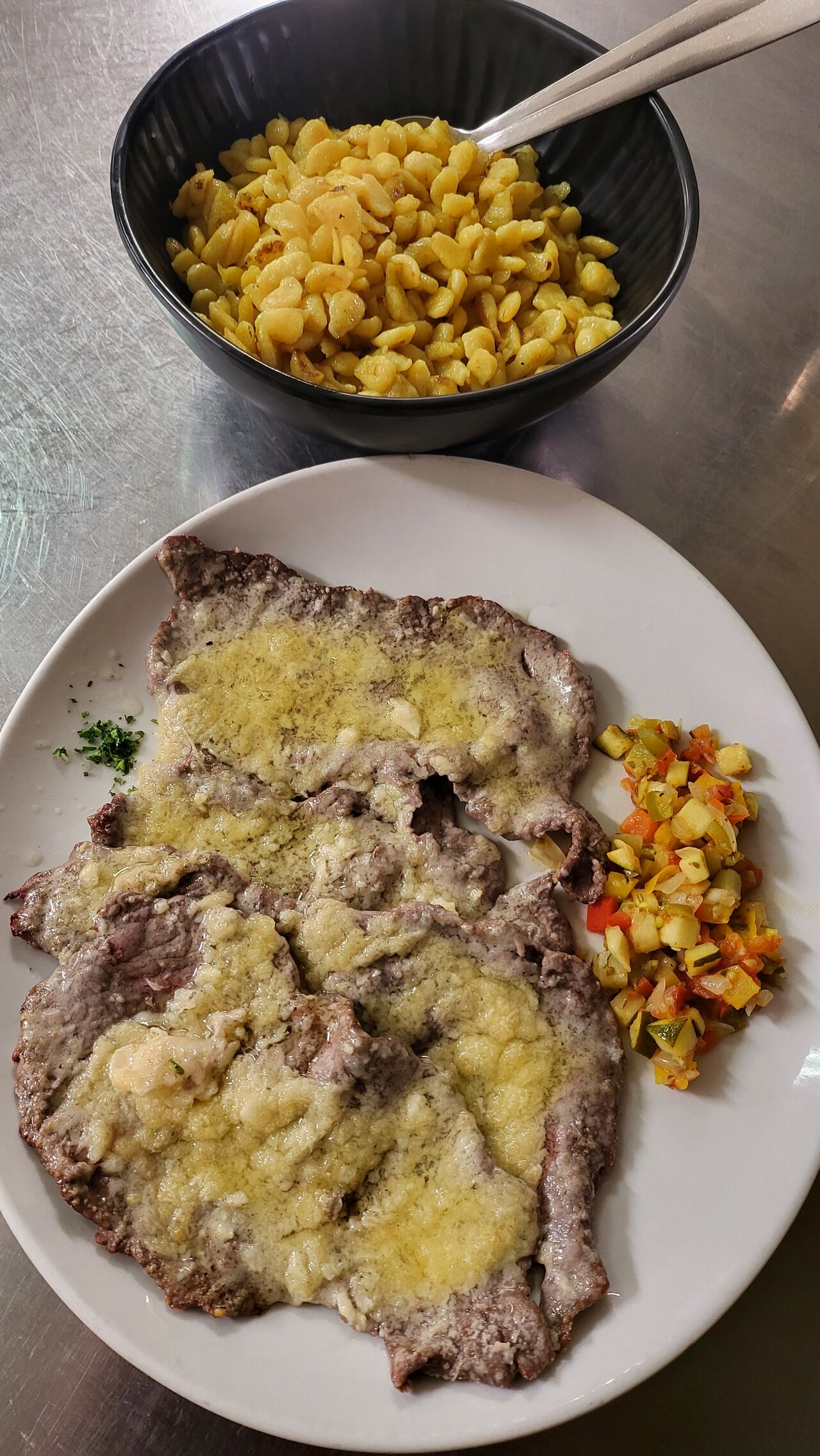 Steak au Four à Bois, Ail & Parmesan