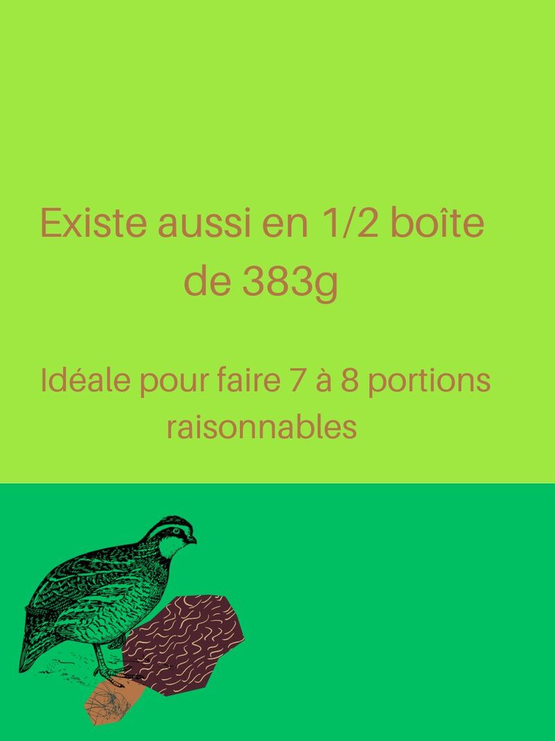 TERRINE de CAILLE aux Morilles - 383g