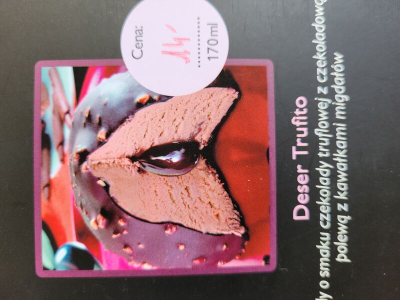 Nowości w Bistro
Lody deser Trufito 