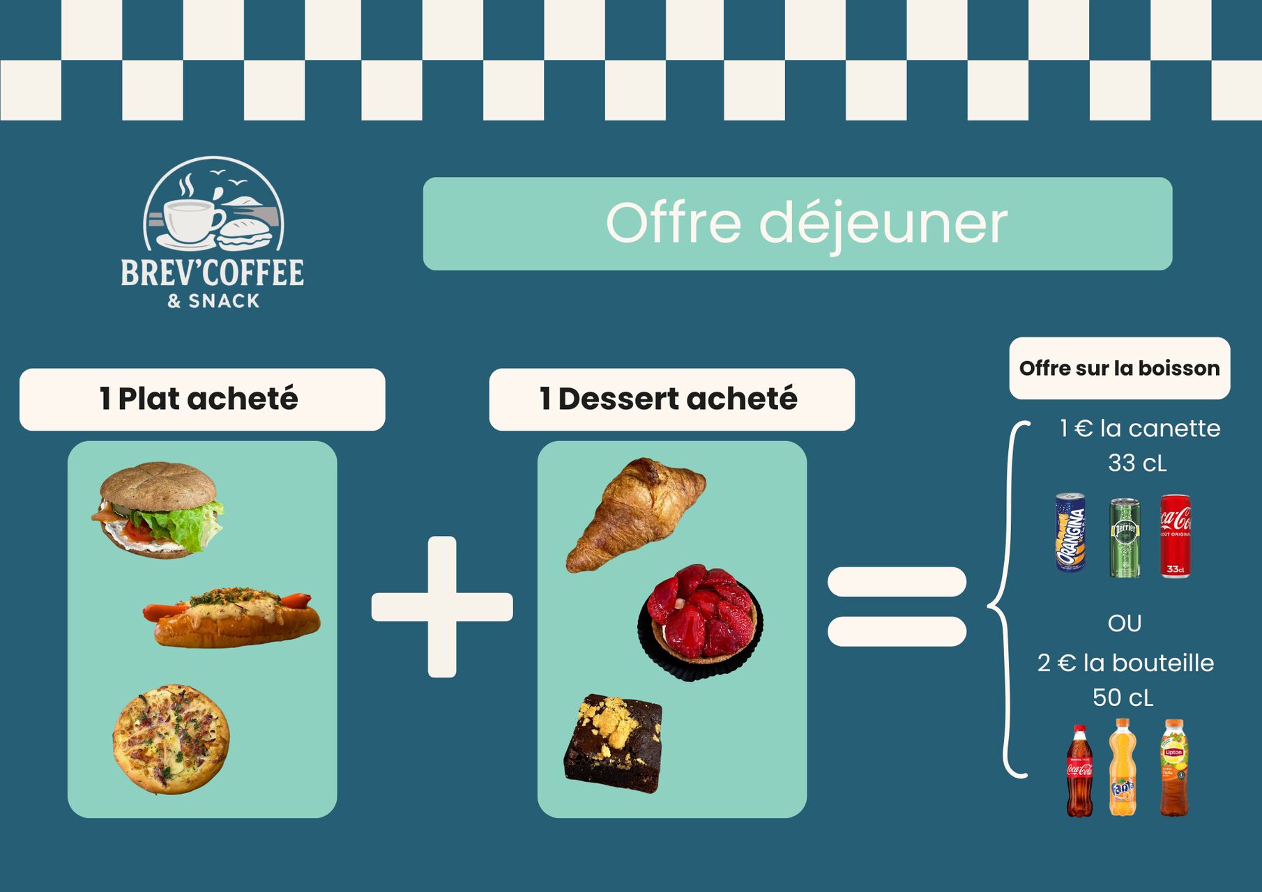 Le combo parfait pour votre pause déj’ chez Brev’Coffee !