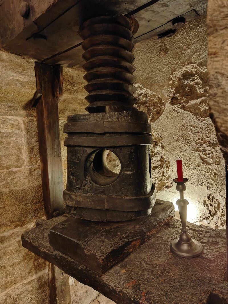 La presse de l'ancien moulin