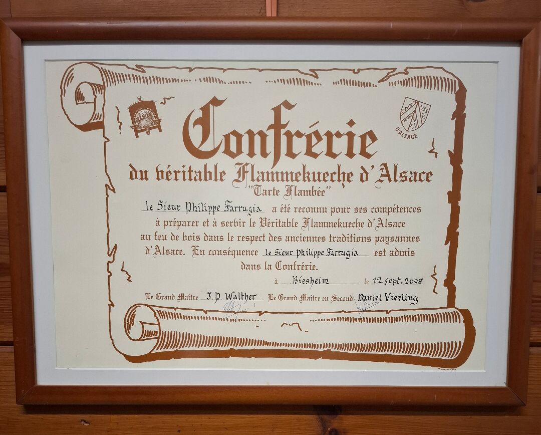 Diplôme de la Confrérie