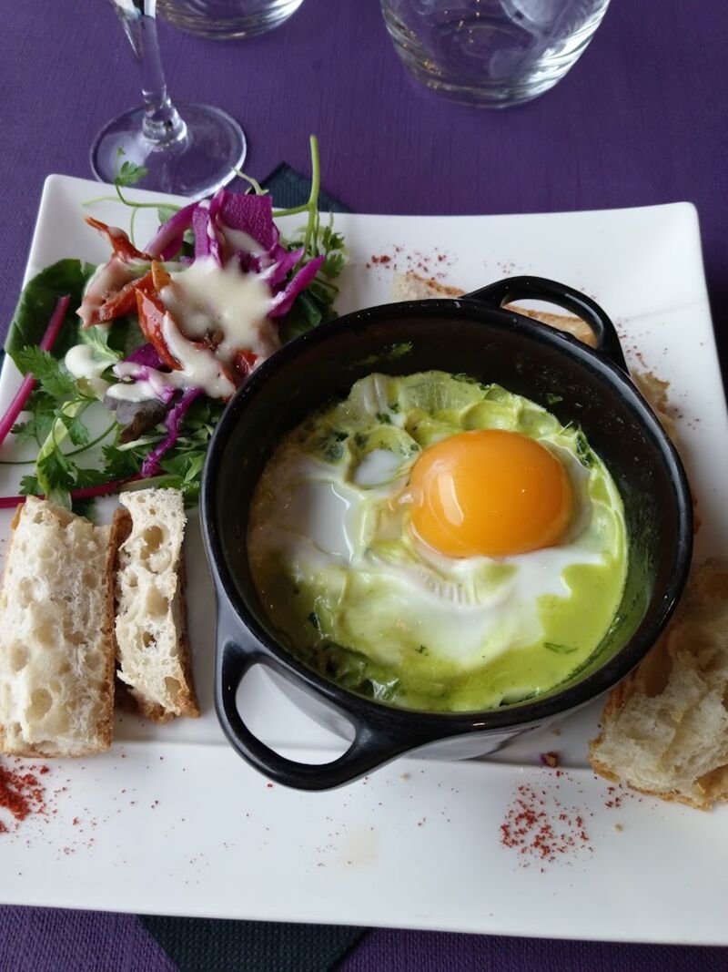 Œuf cocotte aux épinards