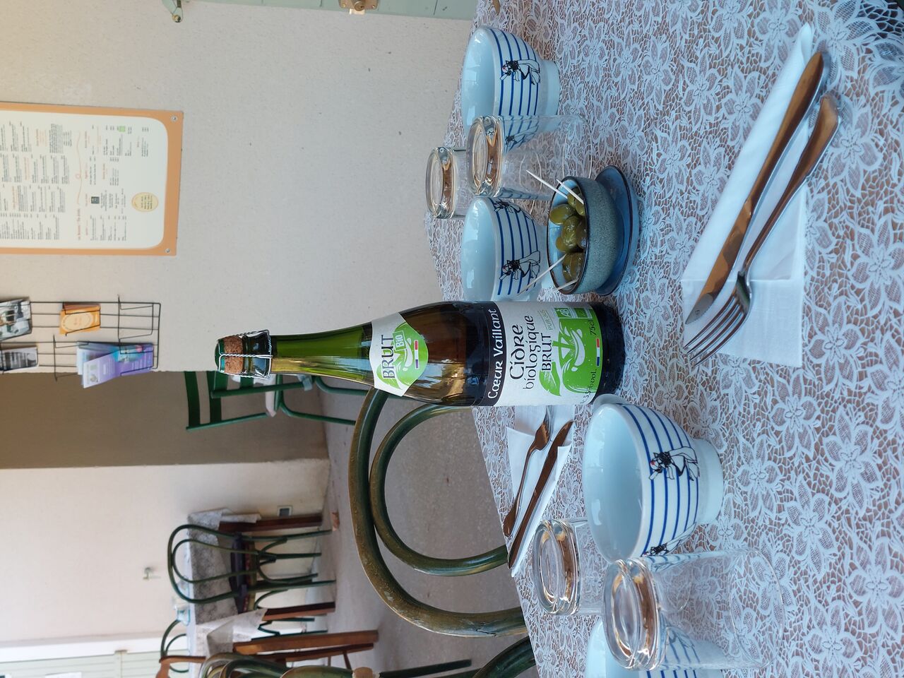 Cidre brut bio à déguster....avec modération 😉!