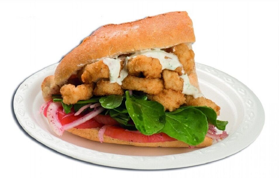 Ekmek Arası Kalamar - Grilled Calamary with Half Bread