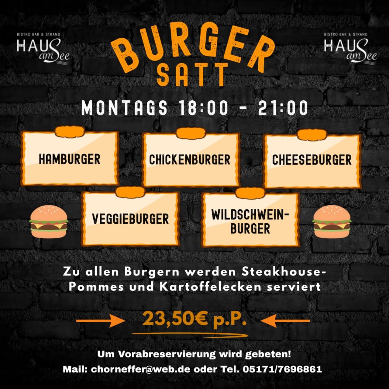 Montags Burger satt