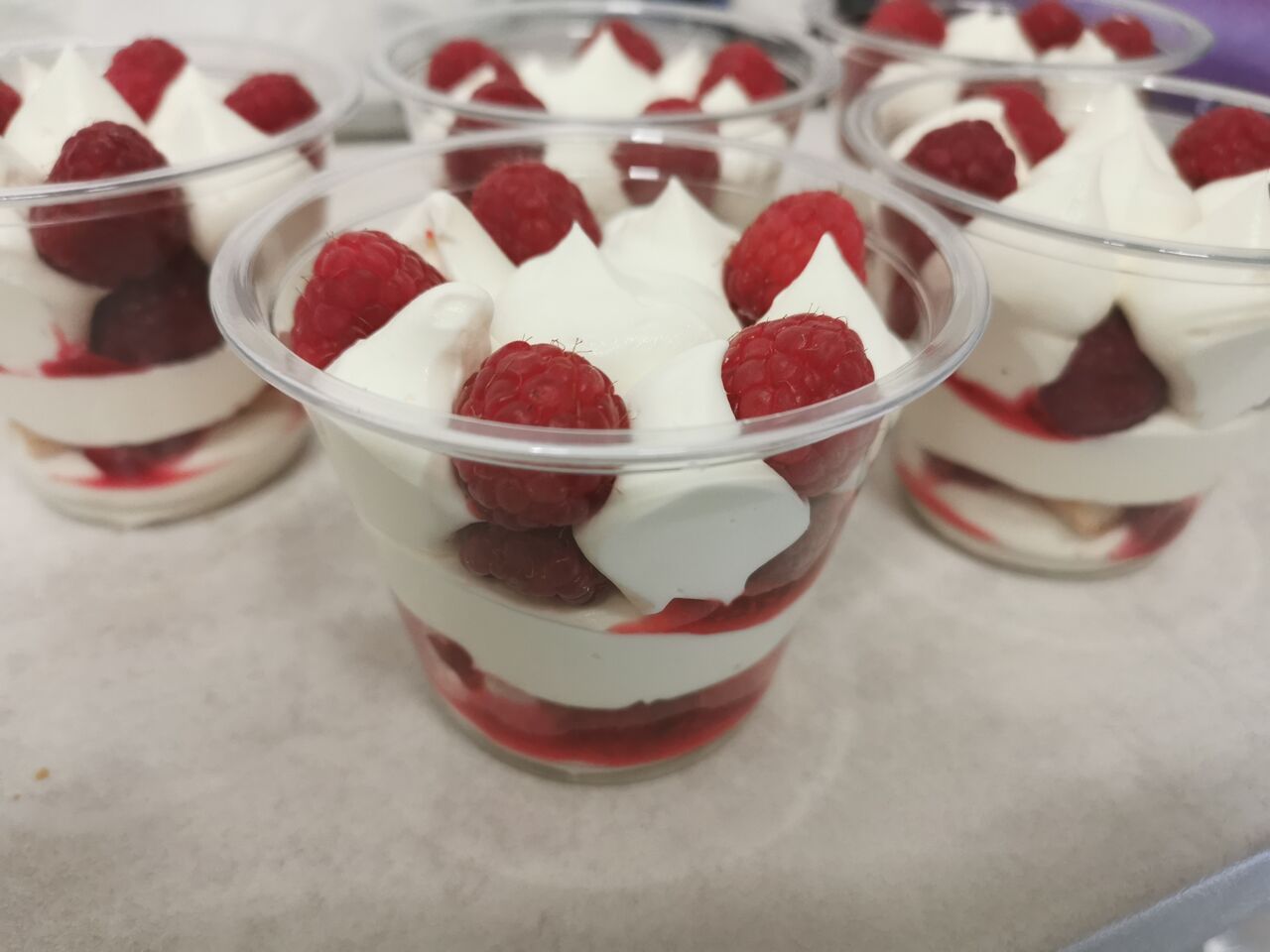 crémeux au mascarpone au framboise