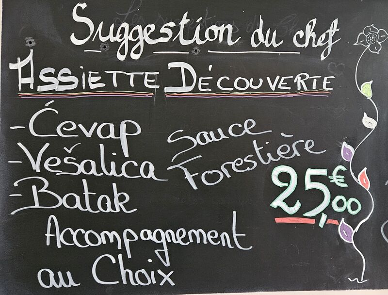 Notre assiette découverte 