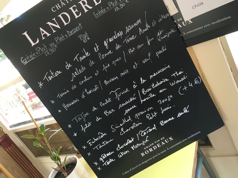 Menu du 16/09