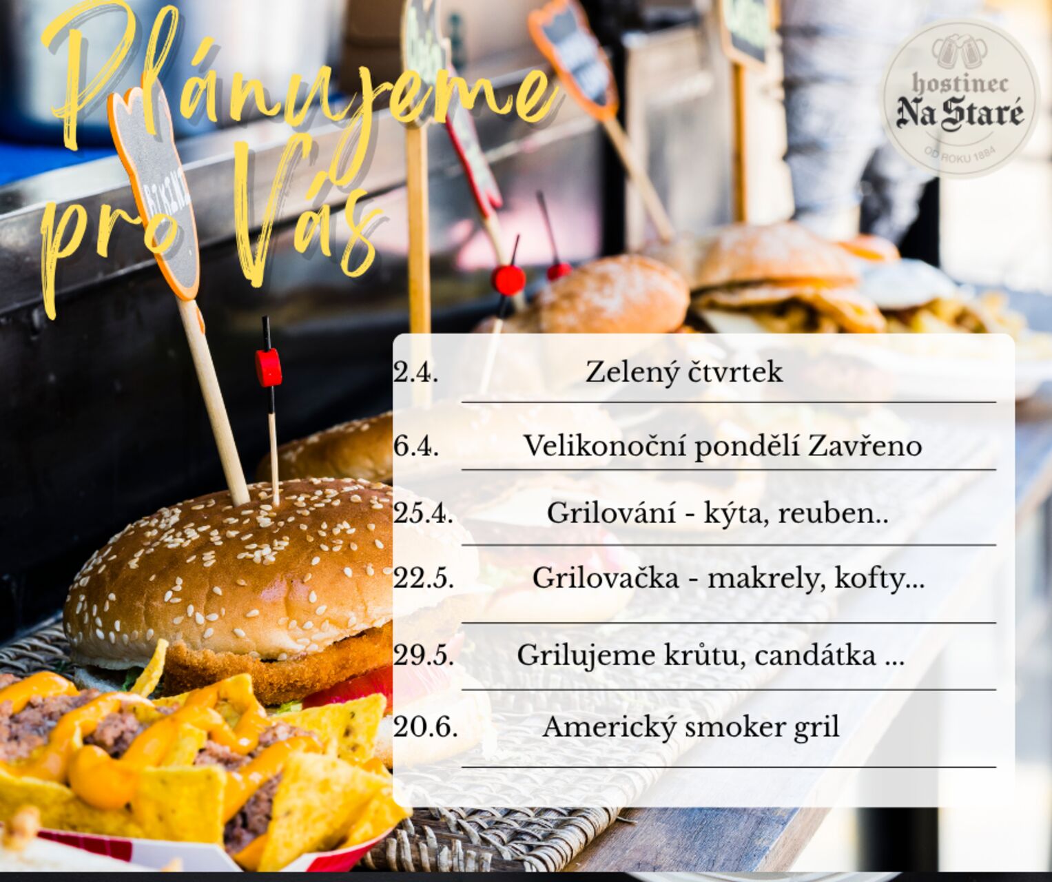 Plánované akce