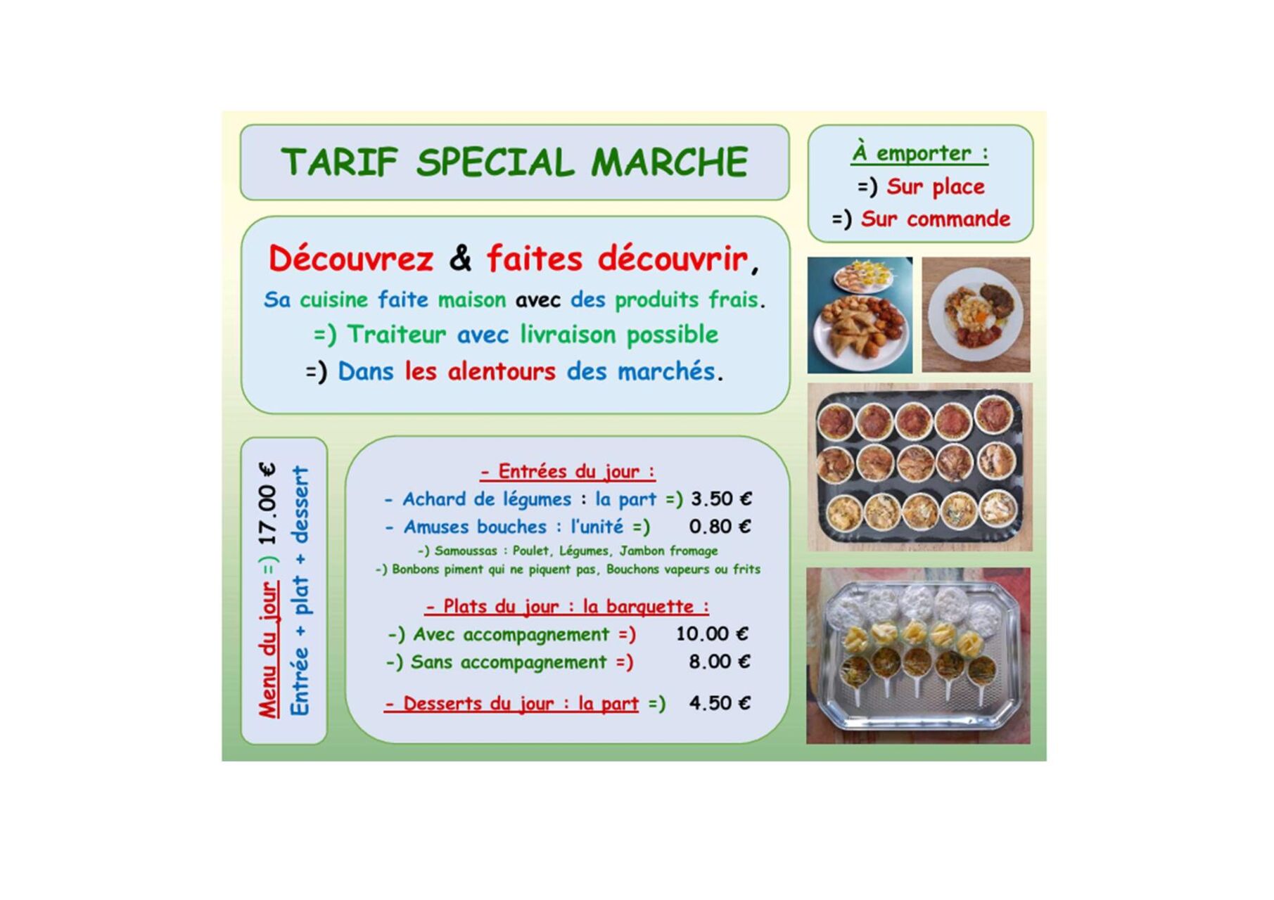 Tarif spécial marchés