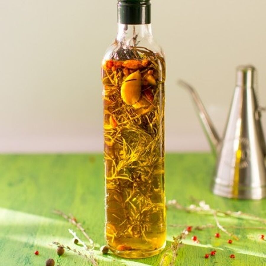 huile pimentée maison