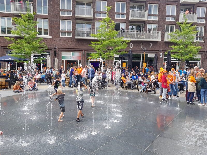 Uitzicht op het Fontein