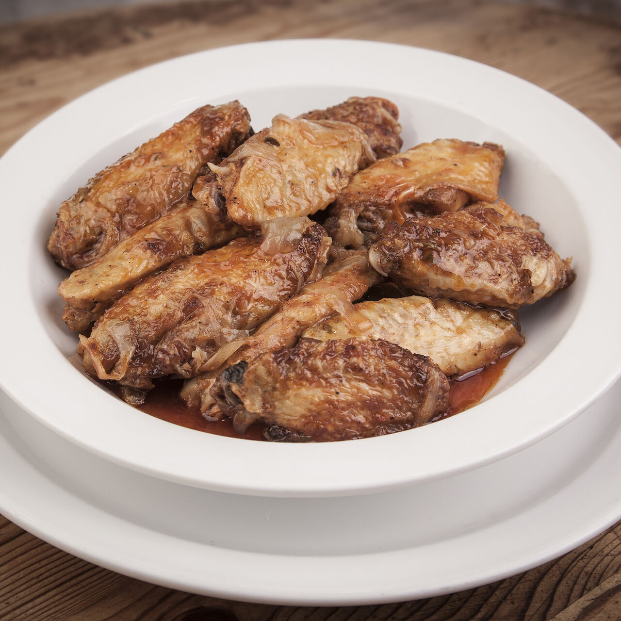 Alitas con salsa del Chef