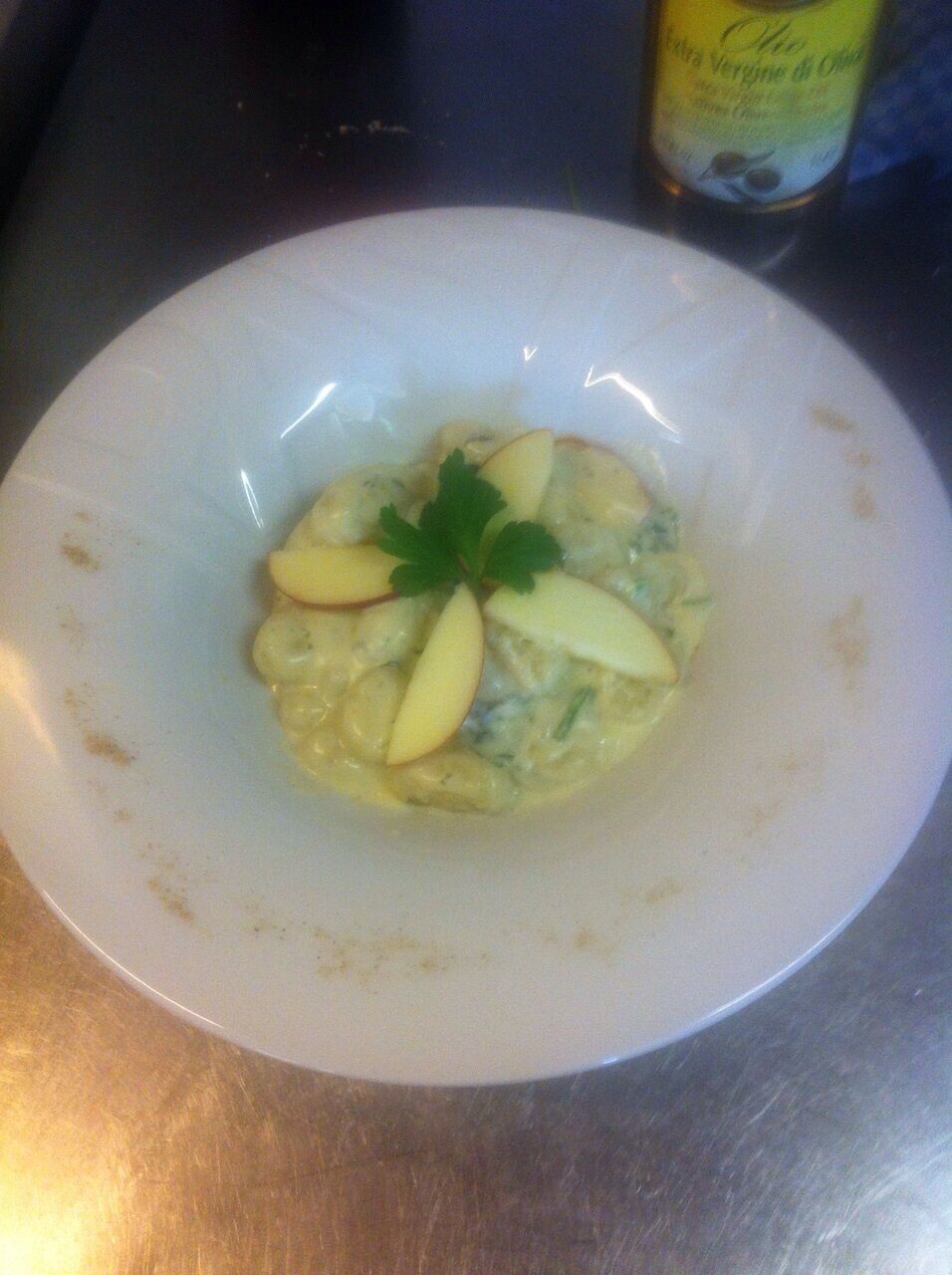 Gnocchi mit Gorgonzola und Apfel
