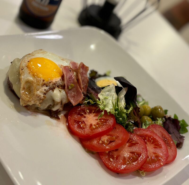 Hamburguesa al plato