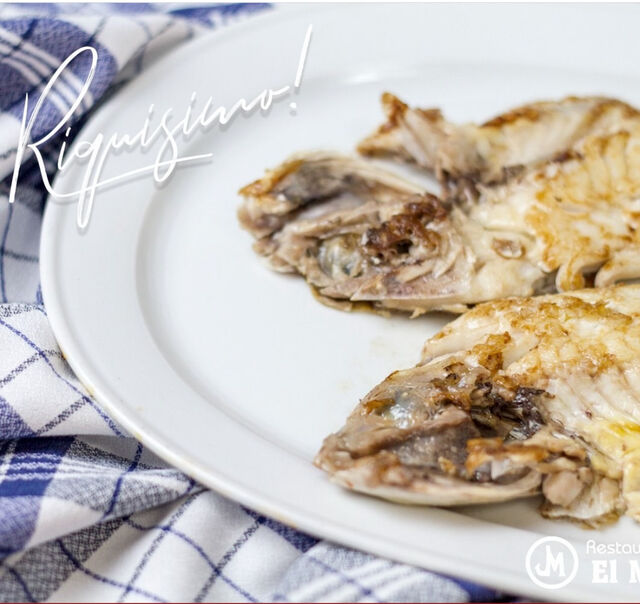 Pescado de Piedra abierto a la espalda