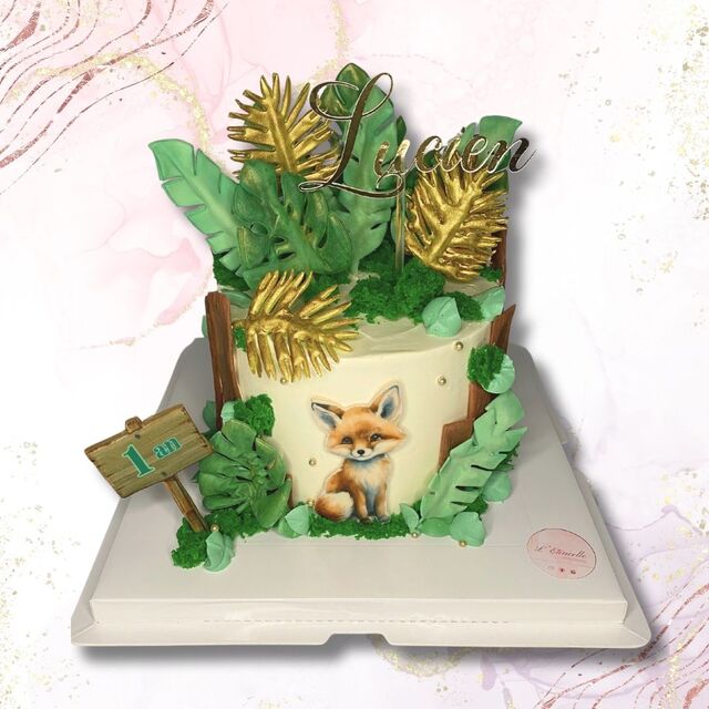 Gâteau Renard et Feuille