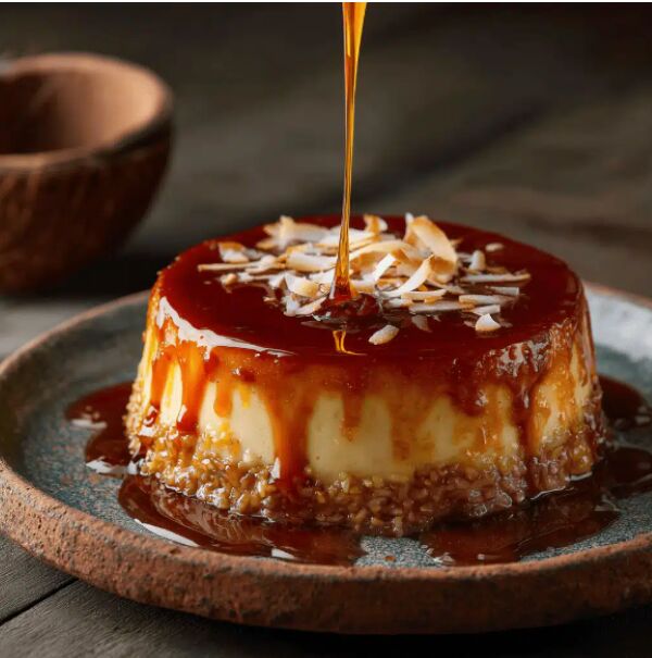Flan coco râpée et caramel