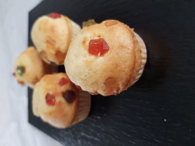 Mini-muffins aux fruits confits