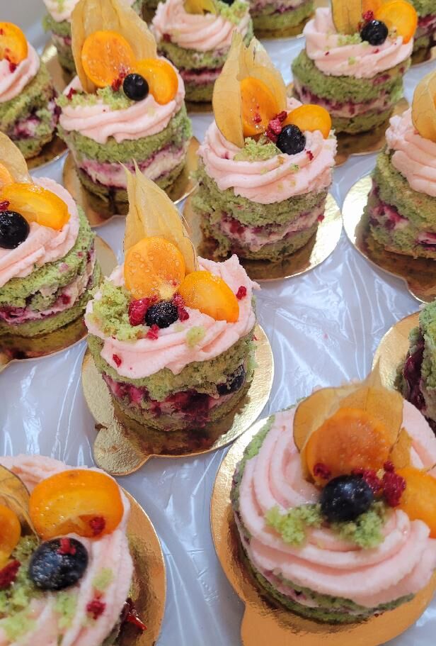 Mechové mini dortíky