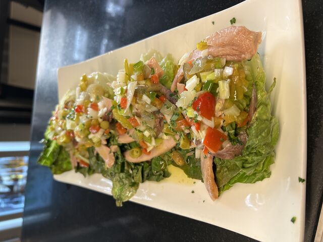 Cogollos con salsa vinagreta 