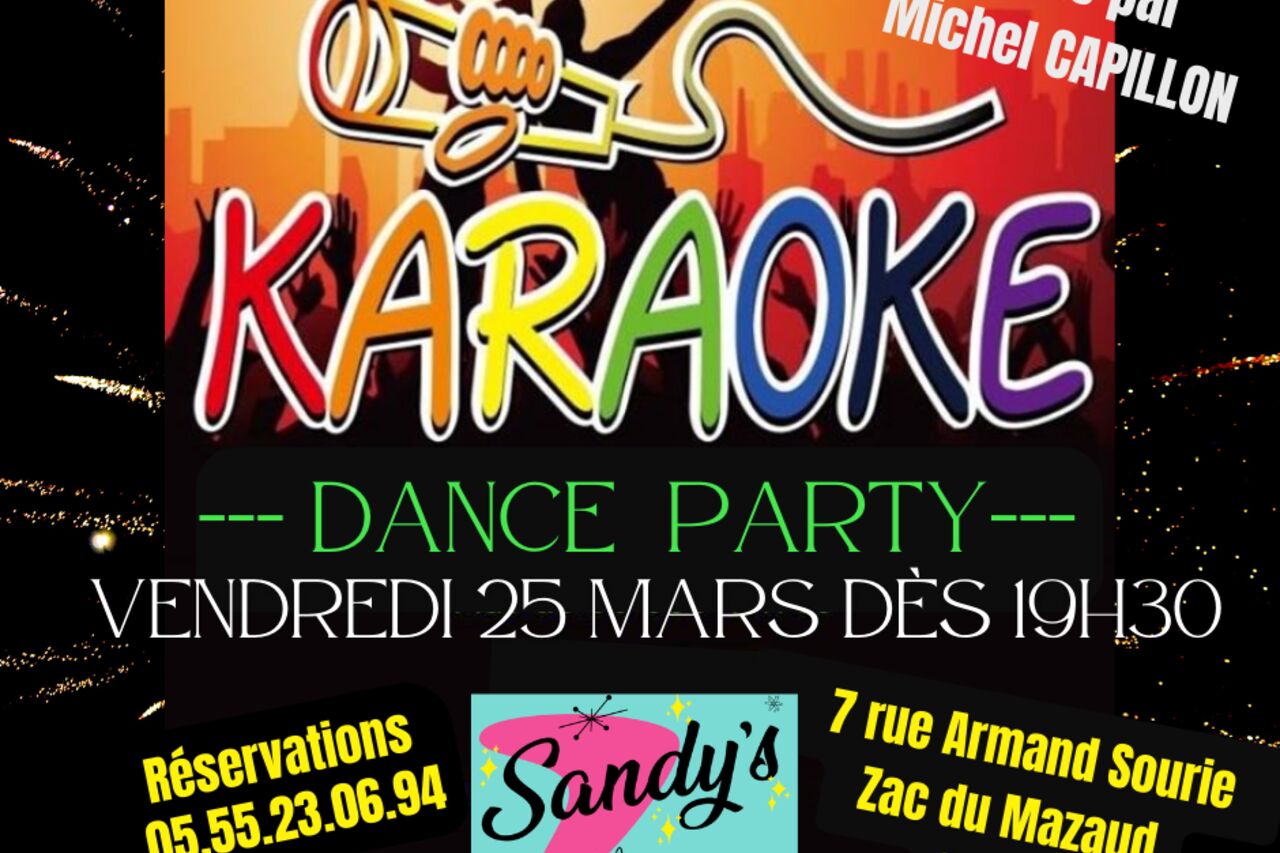 Soirée Karaoké Dansant - Vendredi 25/03/2022 à 19h30