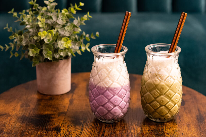 Milk Tea Taro & Matcha