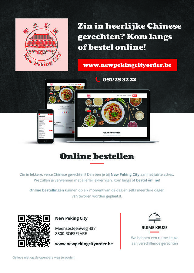 Chinees restaurant Roeselare - New Peking City - online bestellen 