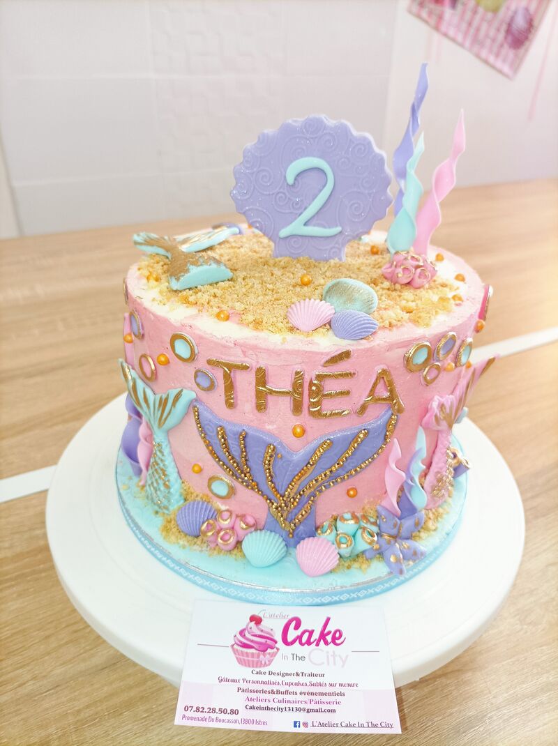 gâteau thème Sirène