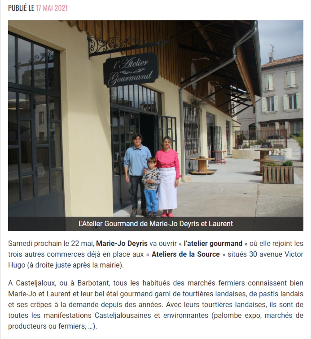 Notre Concept l'Atelier Gourmand