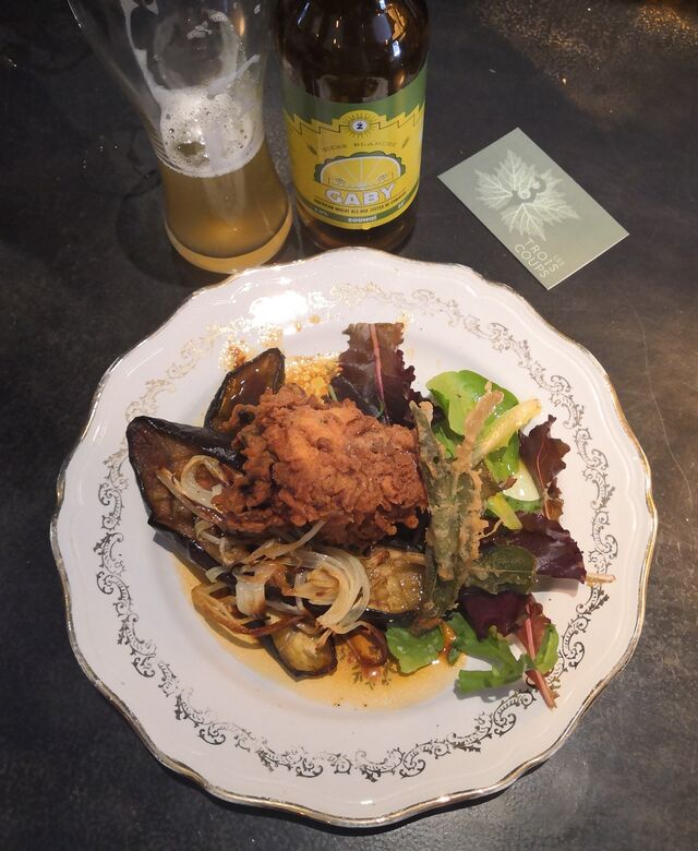 fried chicken / bière blanche zoumai