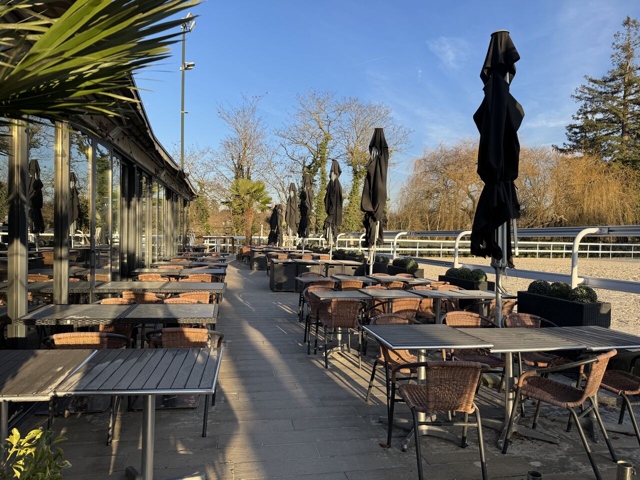 La terrasse du clubhouse