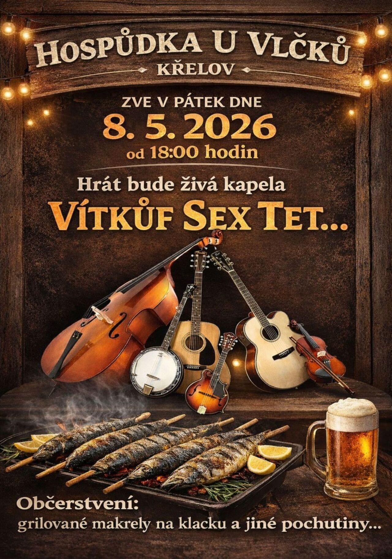 Živá kapela v hospůdce