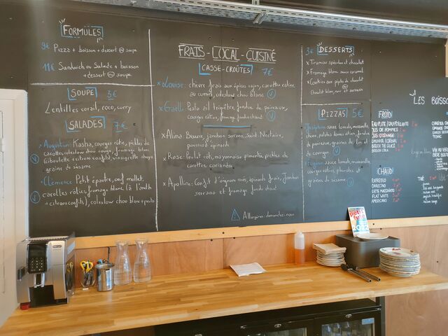 Menu du restaurant TicTic, qui change au fil des saisons. Existe aussi en formule, sur place ou à emporter.