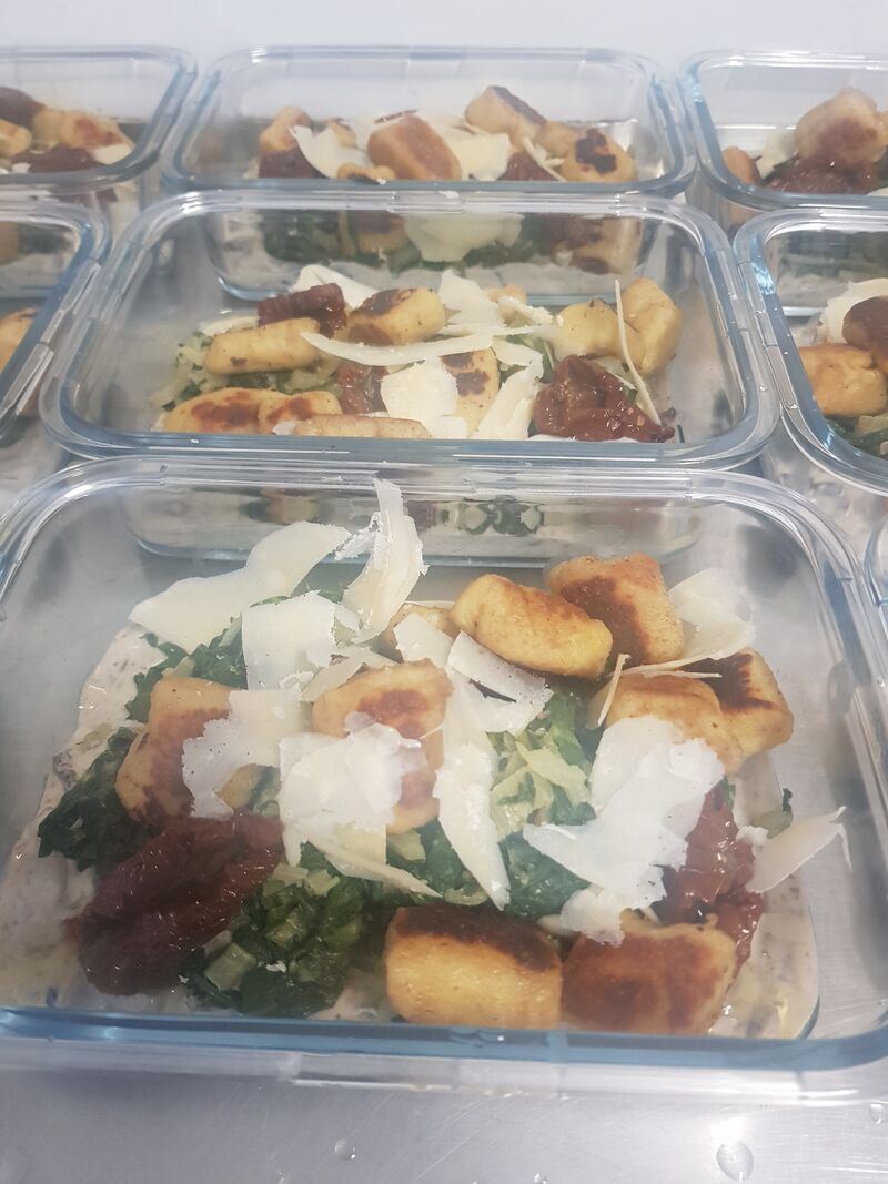 Végétarien - gnocchi maison, tomates séchées, parmesan, blettes, sauce champignon