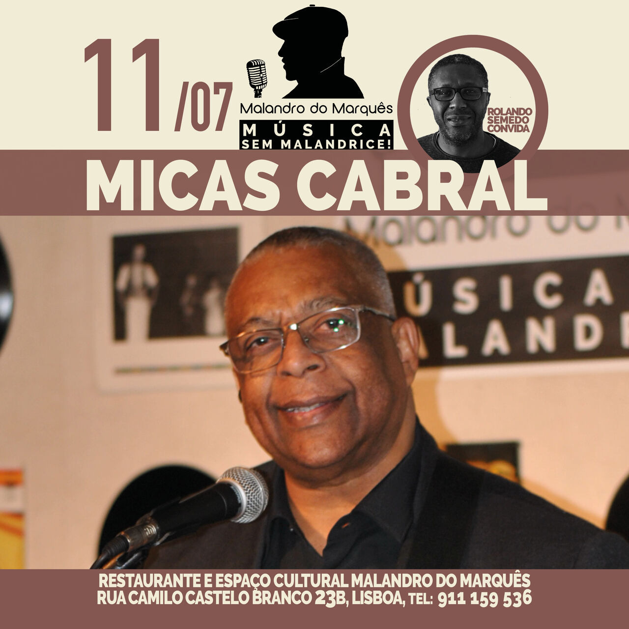 Micas Cabral no Malandro do Marquês