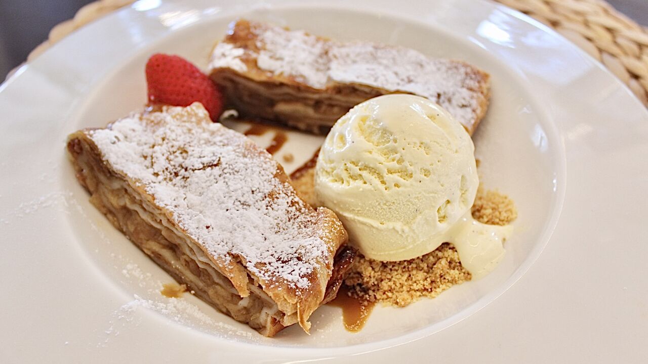 Tarta de manzana casera 