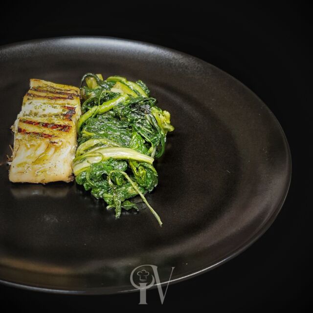 Baccalà alla Griglia e Bietola Spadellata