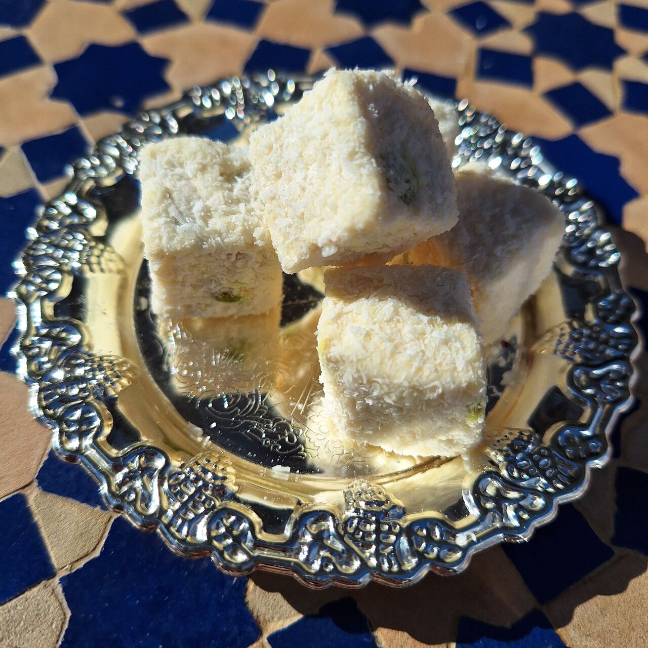 Loukoum pistaches-noix de coco