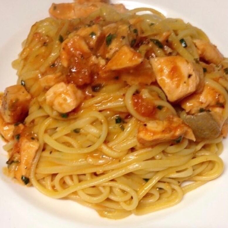 Trenette mit Wildlachs