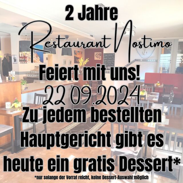 2 Jahre Restaurant Nostimo 