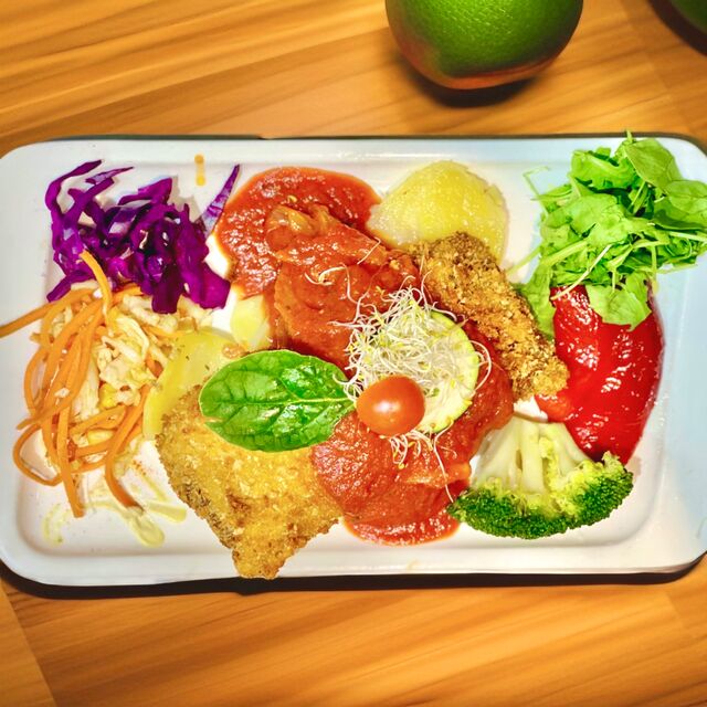 Seitán casero encebollado